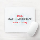 Echte Mathematiker haben Kurven | Funny Math Mousepad (Mit Mouse)