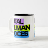 Echte menschliche Stimmen - Tasse - Keine KI erlau (Vorderseite Links)