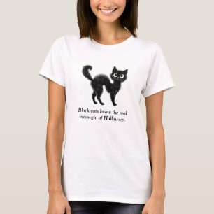 Echte meowgic des Halloween-Shirts T-Shirt