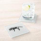 Echte Momente Glasuntersetzer (Schrägansicht)