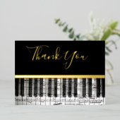 echte Musik aus Folie danke Karte (Stehend vorne)