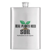 Echte Pflanze benötigen Boden Hydropon ist nicht B Flachmann (Vorderseite)