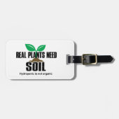 Echte Pflanze benötigen Boden Hydropon ist nicht B Gepäckanhänger (Vorderseite horizontal)