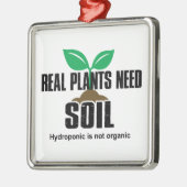 Echte Pflanze benötigen Boden Hydropon ist nicht B Ornament Aus Metall (Links)