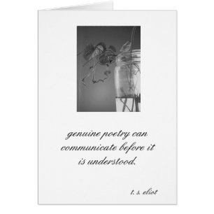 "Echte Poesie… T.S. Eliot