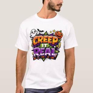 Echte Popkultur-Halloween-Grafik T-Shirt