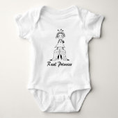 Echte Prinzessin Baby Strampler (Vorderseite)