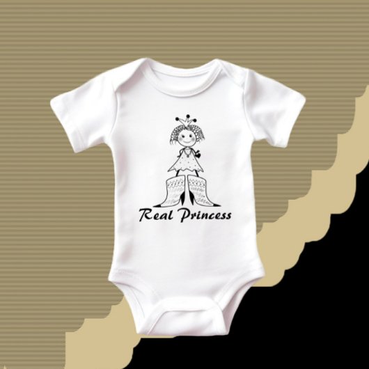 Echte Prinzessin Baby Strampler