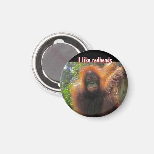 Echte Redheads, you rock Magnet (Vorderseite/Rückseite)