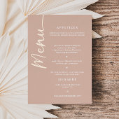 Echte Rose Gold Foil Moderne Schriftart Hochzeitsk Folieneinladung