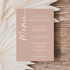 Echte Rose Gold Foil Moderne Schriftart Hochzeitsk Folieneinladung