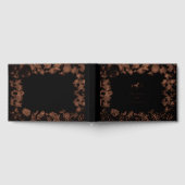 Echte Rose Goldmedaille Botanische Hochzeit Gästebuch (Voll)