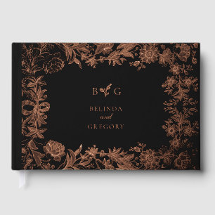 Echte Rose Goldmedaille Botanische Hochzeit Gästebuch