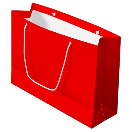 Echte rote große Geschenktasche Geschenktüte (Vorderseite Schrägansicht)