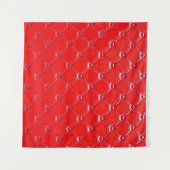 Echte rote Lederpolsterung. Wandteppich (Vorderseite (Horizontal))