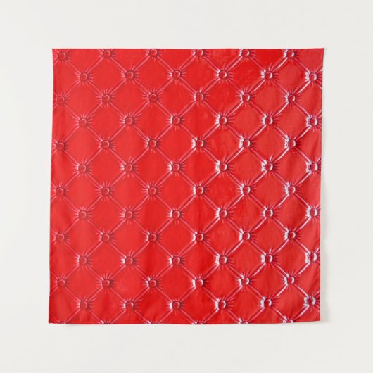 Echte rote Lederpolsterung. Wandteppich (Vorderseite (Horizontal))