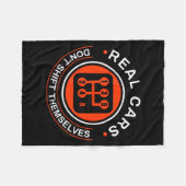 Echte schalten sich nicht selbst - Schaltgetriebe Fleecedecke (Vorderseite (Horizontal))