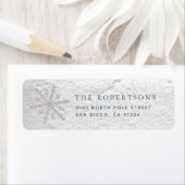 Echte Schnee- und Silberschneeflake-Adresse (Insitu)