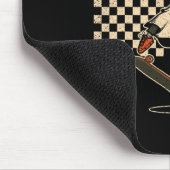 Echte Schreckliches Skateboarding Gespenst Retro H Mousepad (Ecke)