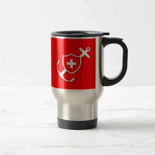 Echte Schweizer Marine-Tasse Reisebecher (Rechts)