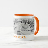 Echte Sechzigerjahre modernistische WohnTasse Tasse (VorderseiteRechts)