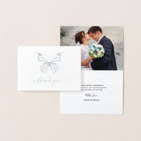 Echte Silver Foil Butterfly Foto Hochzeit Vielen D