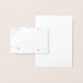Echte Silver Foil Floral Wedding Platzkarte Folienkarte (Anzeige)