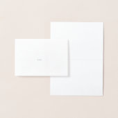Echte Silver Foil Leaf Monogram Wedding Platzkarte Folienkarte (Anzeige)