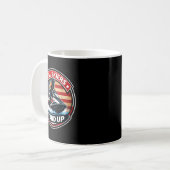 Echte Skifahrer stehen auf Jetski-Fahrer Jet-Ski-B Kaffeetasse (Vorderseite Links)
