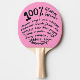 Echte Spekulation Girl Ping Pong Paddle Tischtennis Schläger