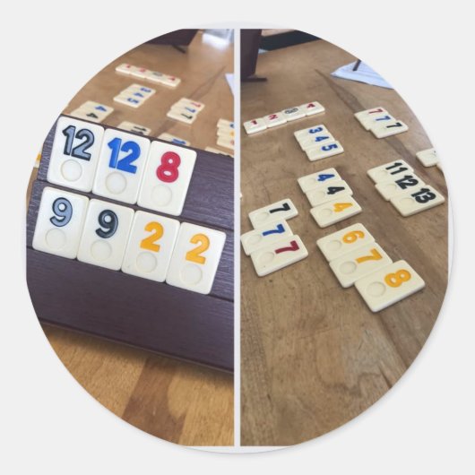 Echte Spiele Runder Aufkleber (Vorderseite)