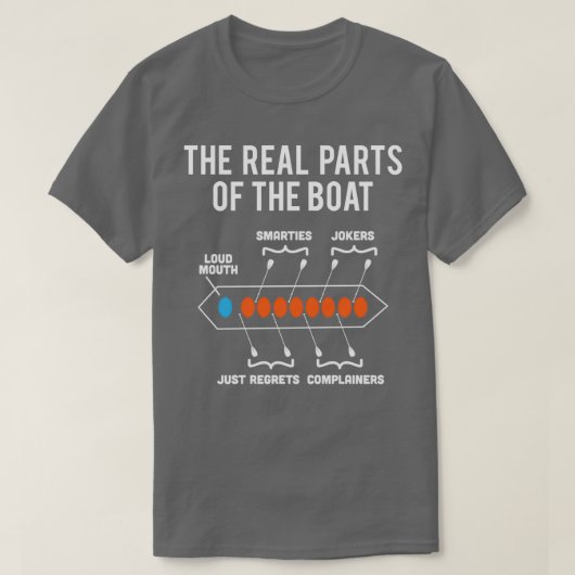 Echte Teile des Bootdrachenlaufes T-Shirt (Design vorne)