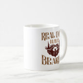 Echte Väter haben Bärte Kaffeetasse (VorderseiteRechts)