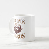 Echte Väter haben Bärte Kaffeetasse (Vorderseite Links)