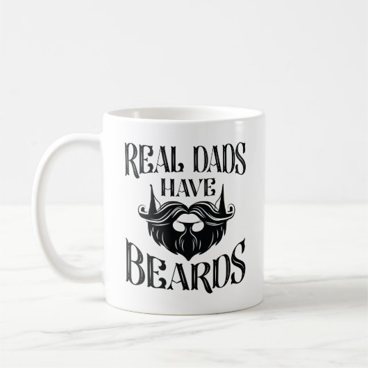 Echte Väter haben Bärte Kaffeetasse (Links)