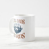 Echte Väter haben Bärte Kaffeetasse (Vorderseite Links)