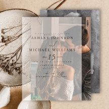 Echte Vellum Overlay Wasserfarbe Foto Hochzeit