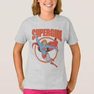 Echte Vintage Supergirl Fliegende Grafik T-Shirt