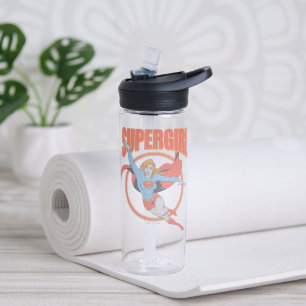 Echte Vintage Supergirl Fliegende Grafik Trinkflasche