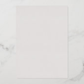 ECHTEN SILVER FOIL Blush Snowflake Hochzeit Folieneinladung (Rückseite)