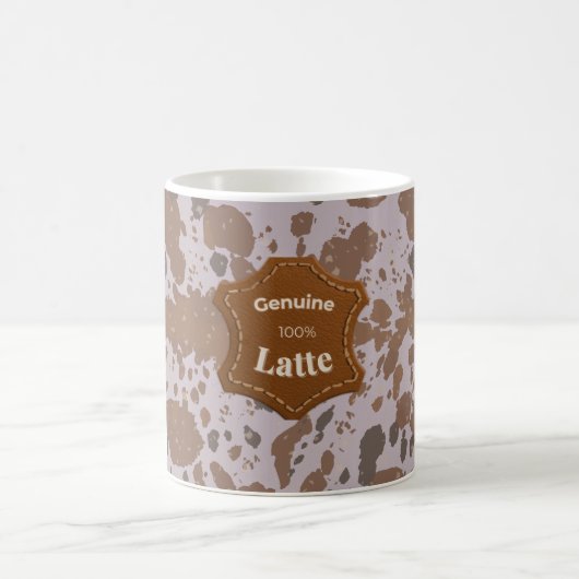 Echter 100% Latte – Eiskaffee-Lattentasse Kaffeetasse (Mittel)