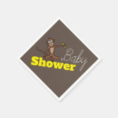 Echter Affe, Babydusche Serviette (Ecke)