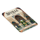 Echter Alcázar von Sevilla Spanien Magnet (Rechte Seite)