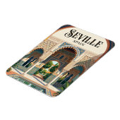 Echter Alcázar von Sevilla Spanien Magnet (Linke Seite)