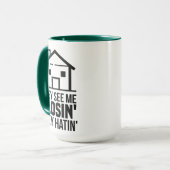 Echter Anwesen Agent, den ich sehe Kaffee trinken Tasse (Vorderseite Links)