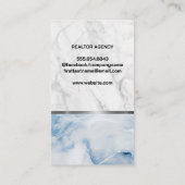 Echter Anwesen Agent vor dem Haus Visitenkarte (Rückseite)