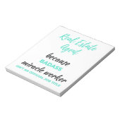 Echter Anwesen Agent, weil Badass Miracle Worker 2 Notizblock (Rotiert)