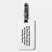 Echter authentischer COWGIRL Stiefel u. Hut Gepäckanhänger (Rückseite vertikal)