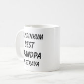 Echter BESTER OPAPA in Straya (Australien) Kaffeetasse (Vorderseite Links)