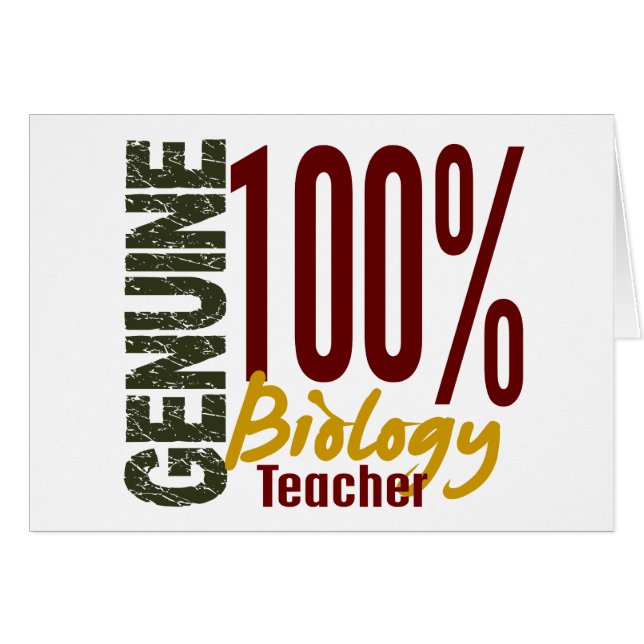 Echter Biologie-Lehrer (Vorderseite (Horizontal))